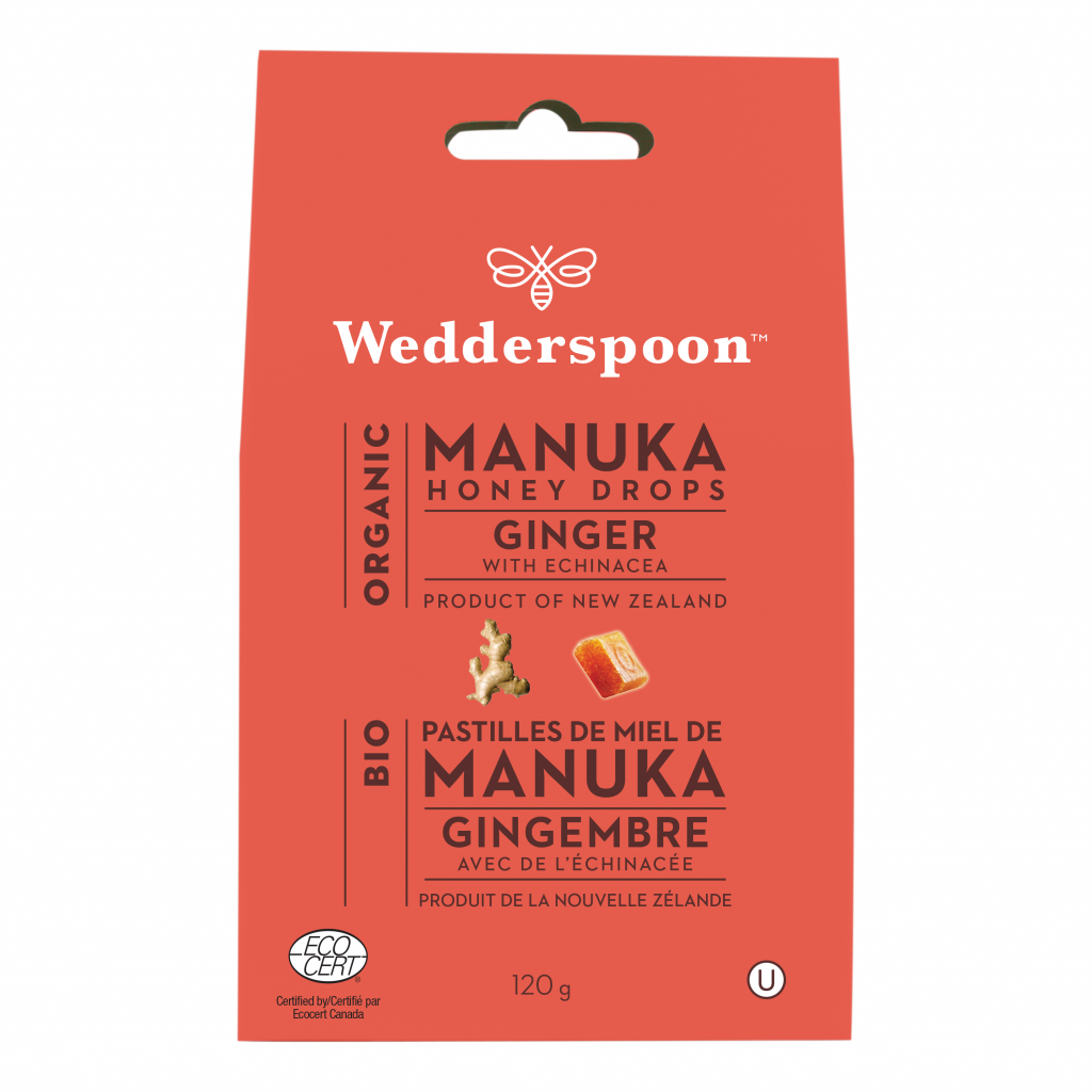Org Manuka Honey Drops Ginger