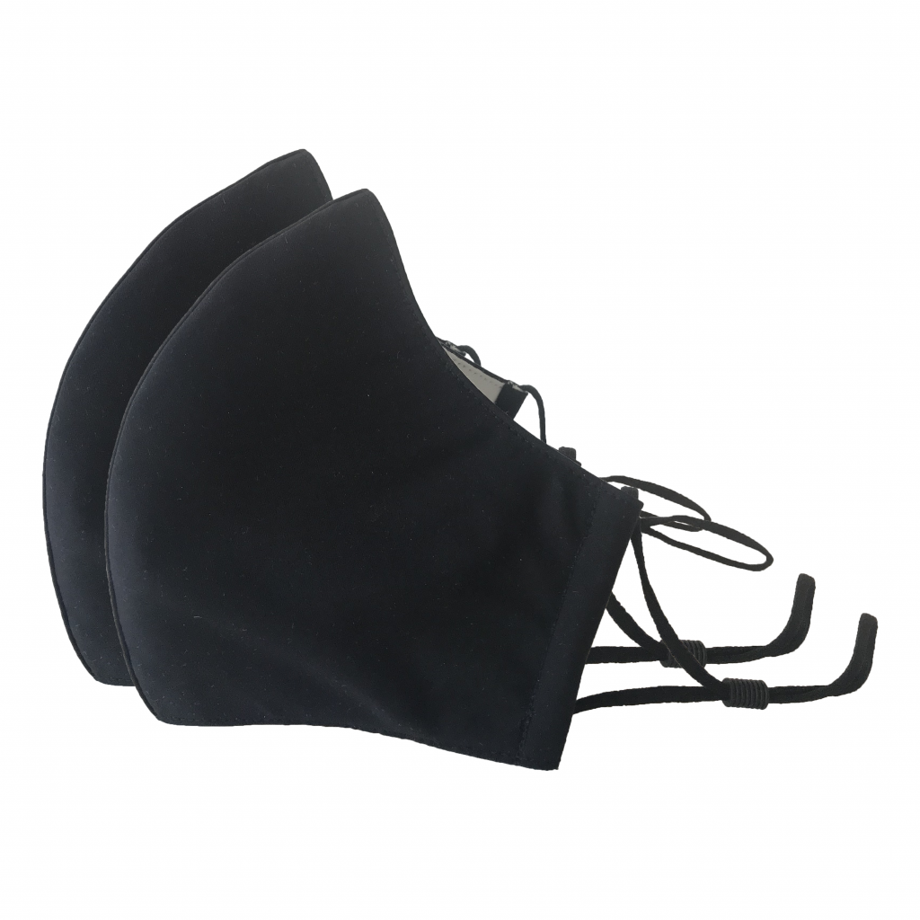 3 Layer Mask with Filter - Black