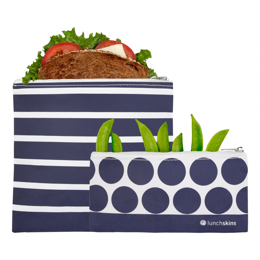 Reusable Bag Set, Zip Stripe