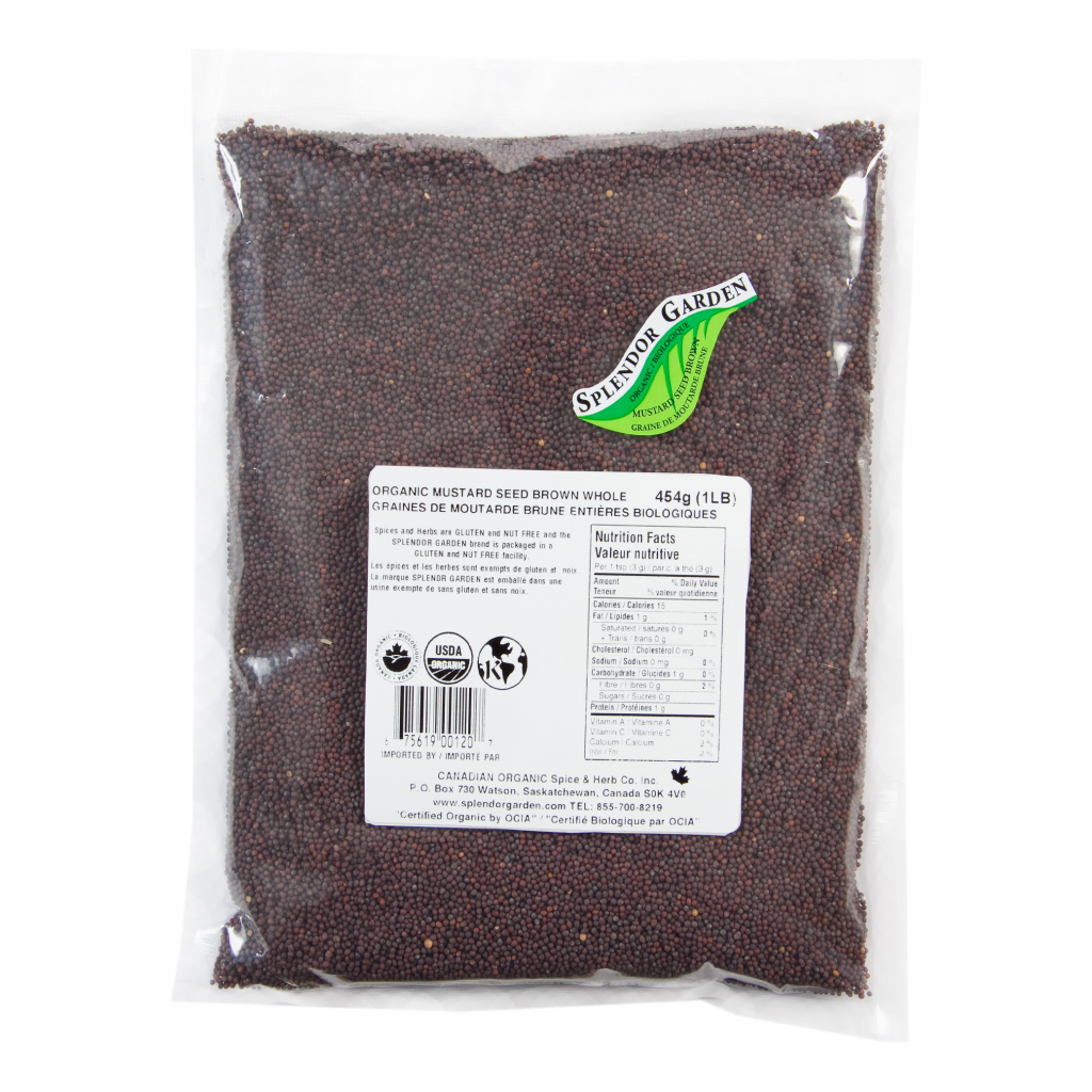 Organic Mustard Seed Whole Brown