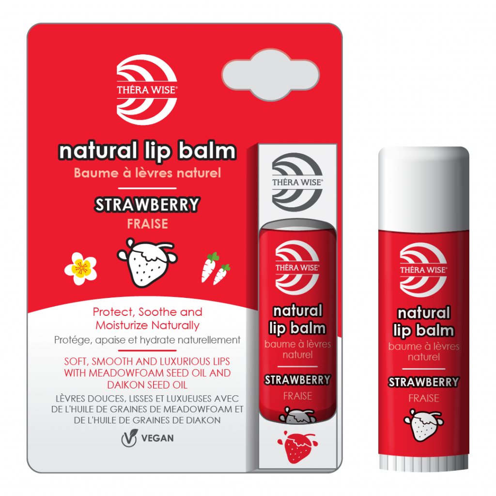 Natural Vegan Lip Balm Strawberry