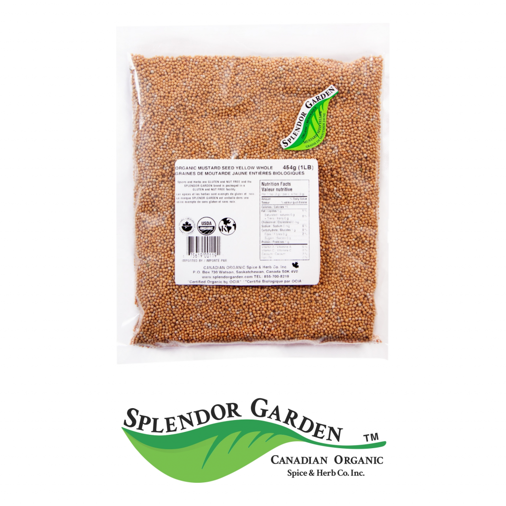Organic Mustard Seed Whole Yellow