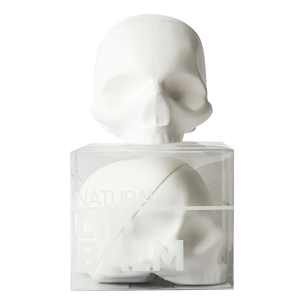 Vanilla Skull Lip Balm White