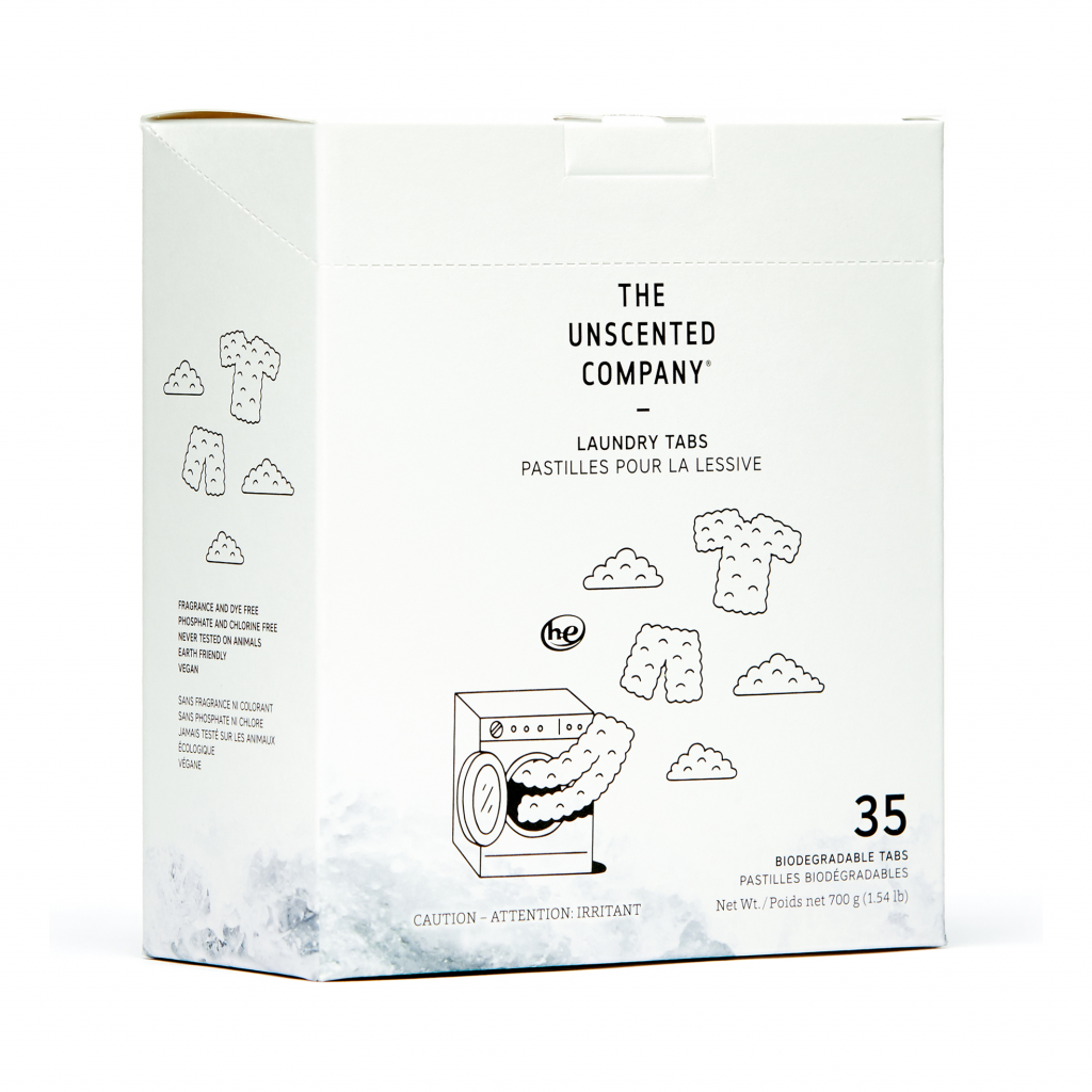 Laundry Tabs in Water Soluble Pouch