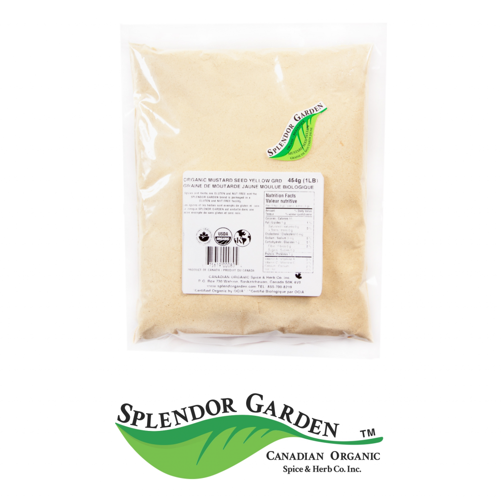 Organic  Mustard Seed Yellow Grd