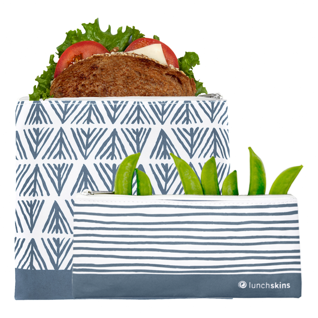 Reusable Bag Set, Zip Geo