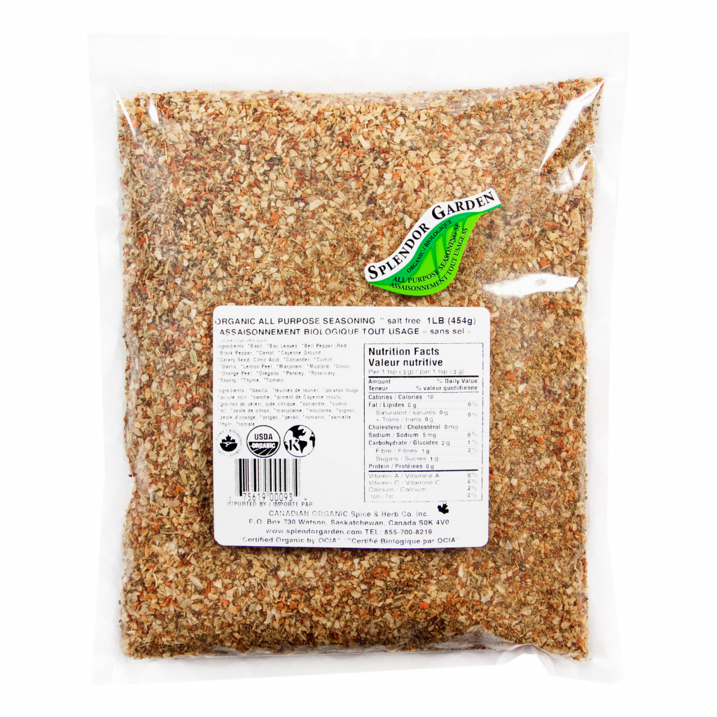Org All Pur. Seasoning Salt Free